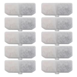 Cat Water Fountain Filter 10 Pack Fountain Filter Replacement Activated Carbon Pet Rectangular Water Circulation Filter Element