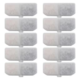 Cat Water Fountain Filter 10 Pack Fountain Filter Replacement Activated Carbon Pet Rectangular Water Circulation Filter Element