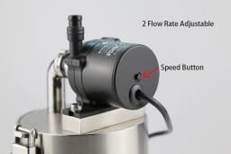 304 Stainless Steel Filter Barrel with Water Pump for Plant Aquarium Fish Tank