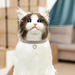 Pet Necklace Love Water Drop Water Diamond Cat Collar Dog Neck Jewelry Exquisite Cute Cat Gem Alloy Puppy Kitten Pet Supplies