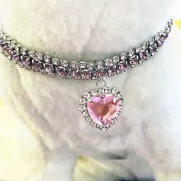 Pet Necklace Love Water Drop Water Diamond Cat Collar Dog Neck Jewelry Exquisite Cute Cat Gem Alloy Puppy Kitten Pet Supplies