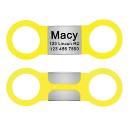 Nameplate Engraved Id Tag Dog Cat Collar Stainless Personalized Silicone Customize Anti-lost Accessory