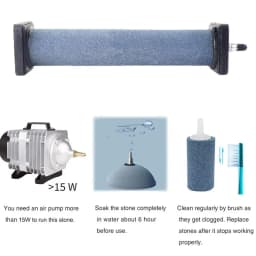 Aquarium Air Stone Cylinder Bubble Diffuser Release Tool for Fish Tank Oxygen Pump Outdoor Pond Circulation System Accessories