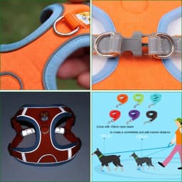 Dogs Adjustable Harness Leash Set for Small Medium Dogs Harness Vest Reflective Puppy Chest Strap Pet Walking Outdoor Supplies