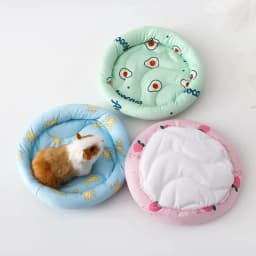 Circular Hamster Bed Comfortable Sleep Mat Pad for Hedgehog Squirrel Mice Rats Guinea Pig Chinchilla Small Animal Soft Cushion