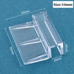 8Pcs 5/6/8/10/12mm Aquarium Acrylic Clip Glass Cover Support Holders Accessories Transparent Fish Tank Cover Plate Bracket Clamp