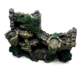 New Resin Artificial Fish Tank Ancient Castle Decoration Aquarium Rock Cave Building Decoration Aquatic Landscaping Ornament