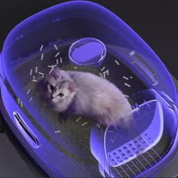 Cat Litter Box Oversize Rechargeable Sterilizing Deodorant Fully Enclosed Toilet Large Capacity UV Sterilizatio Odor Removal Cat
