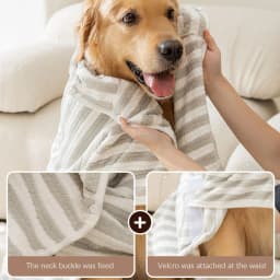Ultra-Absorbent Dog Bath Towel Super Absorbent Dog Bathrobe Robe For Large/Medium/Small Dog Towels Dogs Accessories Pet Supplies