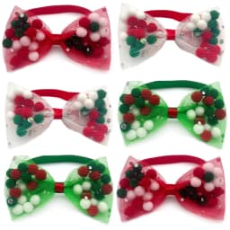 50/100pcs Pet Dog Grooming Accessories Cute Ball Style Puppy Dog Collar Bow Ties Accessories Pet Necktie Pet Supplies Dog Bows