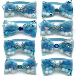50/100pcs Pet Dog Grooming Accessories Cute Ball Style Puppy Dog Collar Bow Ties Accessories Pet Necktie Pet Supplies Dog Bows