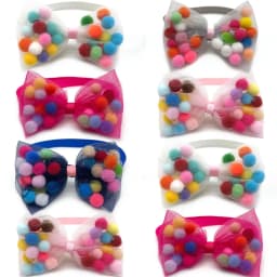 50/100pcs Pet Dog Grooming Accessories Cute Ball Style Puppy Dog Collar Bow Ties Accessories Pet Necktie Pet Supplies Dog Bows