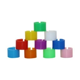 ID 6 mm wide 7mm 10 color bird foot ring plastic clip ring pigeon quail foot ring farm poultry supplies bird supplies 200 Pcs