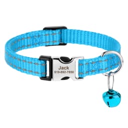 Personalized Cat ID Collar Anti-lost Puppy Cats Name Collars Custom Pet ID Name Tag Collars For Small Dogs Cats Bell Accessories