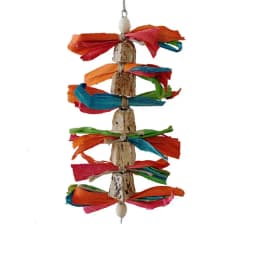 Bird Toys Colorful Hanging Chew Parrot Toys Parakeet Puzzle Training Relief Bite String Cage Decorative Bird Accessories