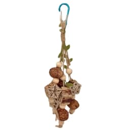 Bird Toys Colorful Hanging Chew Parrot Toys Parakeet Puzzle Training Relief Bite String Cage Decorative Bird Accessories