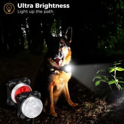 LED Dog Collar Light for for Night Walking Waterproof Dog Lights Rechargeable Pet Clip on Light Pet Collar Light 4 Light Modes