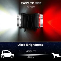 LED Dog Collar Light for for Night Walking Waterproof Dog Lights Rechargeable Pet Clip on Light Pet Collar Light 4 Light Modes