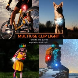 LED Dog Collar Light for for Night Walking Waterproof Dog Lights Rechargeable Pet Clip on Light Pet Collar Light 4 Light Modes