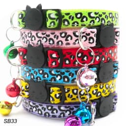 100Pcs Collar for Dogs Cat Necklace Training Choker Neck Personalized Cartoon Printed Dog Id Tag Accessories Anti-lost