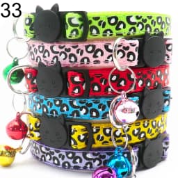 100Pcs Collar for Dogs Cat Necklace Training Choker Neck Personalized Cartoon Printed Dog Id Tag Accessories Anti-lost
