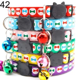 100Pcs Collar for Dogs Cat Necklace Training Choker Neck Personalized Cartoon Printed Dog Id Tag Accessories Anti-lost