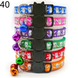 100Pcs Collar for Dogs Cat Necklace Training Choker Neck Personalized Cartoon Printed Dog Id Tag Accessories Anti-lost
