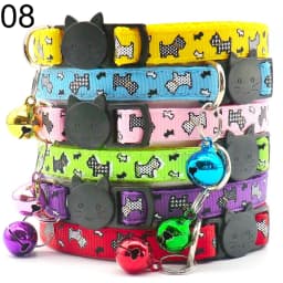 100Pcs Collar for Dogs Cat Necklace Training Choker Neck Personalized Cartoon Printed Dog Id Tag Accessories Anti-lost