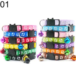 100Pcs Collar for Dogs Cat Necklace Training Choker Neck Personalized Cartoon Printed Dog Id Tag Accessories Anti-lost