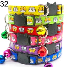 100Pcs Collar for Dogs Cat Necklace Training Choker Neck Personalized Cartoon Printed Dog Id Tag Accessories Anti-lost