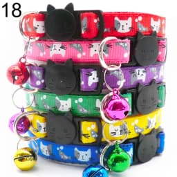 100Pcs Collar for Dogs Cat Necklace Training Choker Neck Personalized Cartoon Printed Dog Id Tag Accessories Anti-lost