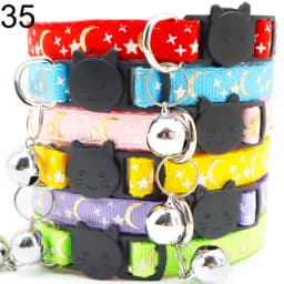 100Pcs Collar for Dogs Cat Necklace Training Choker Neck Personalized Cartoon Printed Dog Id Tag Accessories Anti-lost