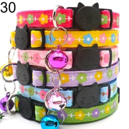100Pcs Collar for Dogs Cat Necklace Training Choker Neck Personalized Cartoon Printed Dog Id Tag Accessories Anti-lost