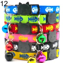 100Pcs Collar for Dogs Cat Necklace Training Choker Neck Personalized Cartoon Printed Dog Id Tag Accessories Anti-lost