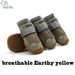 4pcs/set Pet Dog Shoes Reflective Waterproof Dog Boots Warm Snow Rain Pets Booties Anti-slip Socks Footwear For Medium Large Dog