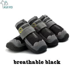 4pcs/set Pet Dog Shoes Reflective Waterproof Dog Boots Warm Snow Rain Pets Booties Anti-slip Socks Footwear For Medium Large Dog