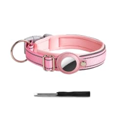 Reflective AirTag Dog Collar, Heavy Duty Dog Collar with Adjustable AirTag Holder Case Accessories for Small Medium Large Dogs