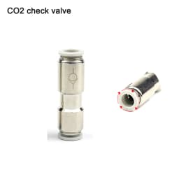 1 Stainless Steel Check Valve for CO2, Carbon Dioxide Diffuser to Prevent Gas Backflow, Check Valve Fitting 4X6mm