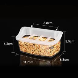 Bird Food Box Bird Water Tank Box Birds Parakeet Indoor Bird Feeder Bird Feeders For Cage