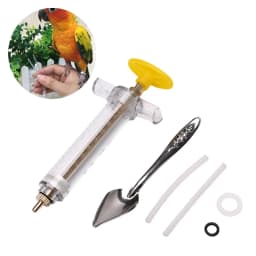 1PC 10/20ml Parrot Feeding Syringe Hose Parrots Bird Feeders Syringe High Quality Bird Feeder Balcony Syringe Hose Needle
