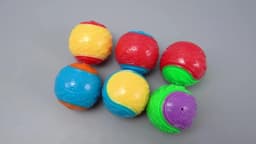 6Pcs Squeaky Balls Toys Dogs Interactive Toys TPR Dog Chew Toy for Dog Pet Teeth Cleaning Bite Resistance Pet Supplies