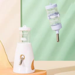 Non Slip Standable Hamster Automatic Water Dispenser Bottle Dispenser Leak-proof Double Ball Design Feeding Kettle