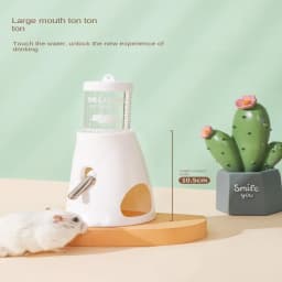 Non Slip Standable Hamster Automatic Water Dispenser Bottle Dispenser Leak-proof Double Ball Design Feeding Kettle