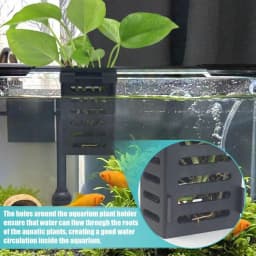 Hydroponic Aquarium Glass Plant Holder Water Landscape Planted Tank Emersed Plants Storage Rack Glass Pot Landscaping Basin