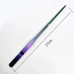 27cm Colorful Stainless Steel Curved Aquarium Tweezers Aquarium Plants Tweezer Straight Fish Tank Cleaner Aquarium Accessories