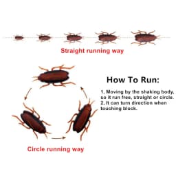 1-10Pcs Funny Electronic Pet Interactive Play Toy For Cats Eletric Running Cockroach Pet Dog Cat Interactive Toy Battery Powered