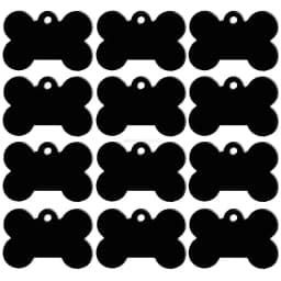 Wholesale 20 pcs/lot Dog Id Tag Double Sides Bone Shape Personalized Dog Puppy Tags Customized Cat Pet Name Phone No. Tag