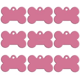 Wholesale 20 pcs/lot Dog Id Tag Double Sides Bone Shape Personalized Dog Puppy Tags Customized Cat Pet Name Phone No. Tag