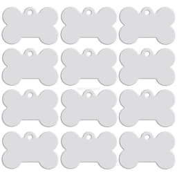 Wholesale 20 pcs/lot Dog Id Tag Double Sides Bone Shape Personalized Dog Puppy Tags Customized Cat Pet Name Phone No. Tag