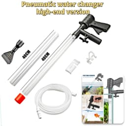 Manual Water Changer Fish Tank Cleaning Tool Aquarium Sand Gravel Cleaner Siphon Principle Fish Tank Accessories
